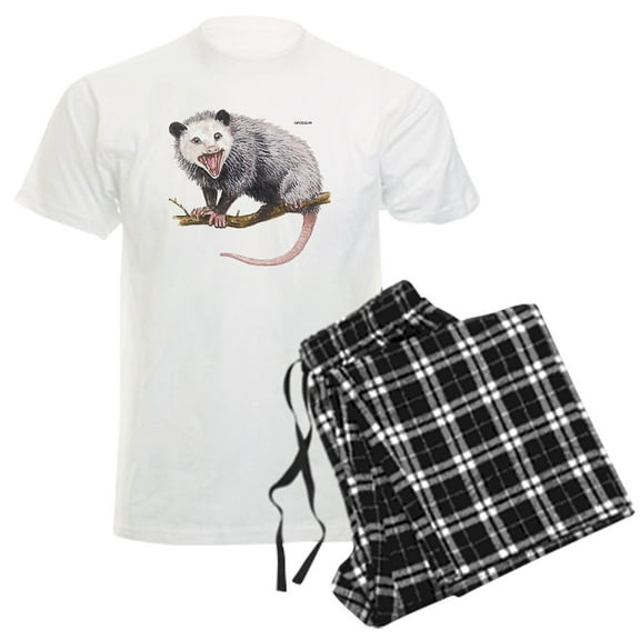 CafePress - Opossum Possum Animal Men's Light Pajamas - Men's Light Loose Fit Cotton Pajama Set