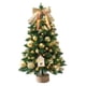 thumbnail image 4 of Mini árbol de Navidad de escritorio, adornos navideños 2023, decoración con luces LED Dorado, 4 of 9