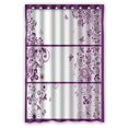 thumbnail image 1 of Juego de Pancartas de Felicitación Florales Violetas Horizontales ABPHQTO Cortina de ducha de poliéster impermeable y ganchos 120x180 cm, 1 of 1