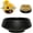 Small Black, variant on Ceramic Flower Pot Flower Arrangement Set Japanese Ikebana Floral Art Supplies Flower Bowl Decorative Flower Vase for Centerpieces (Large White)