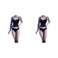 thumbnail image 2 of Bewildely 1 Juego de ropa interior de muñeca Sexy creativa hermosa realista escala 1/6 accesorios de muñecas de acción accesorio de adorno Negro 2piezas Bewildely CBP208991, 2 of 6