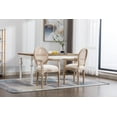 thumbnail image 2 of CoSoTower French Vintage Upholstered Fabric Dining Armchair,Beige, 2 of 9