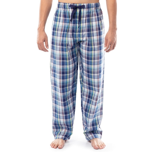 Pantalón de pijama IZOD de popelina estampada de corte relajado para hombre