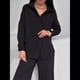 thumbnail image 4 of Conjuntos de 2 Piezas para Mujer: Conjuntos Casuales de Salón, Camisas de Larga con Botones y Pantalones de Pierna Negro XXL, 4 of 10
