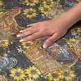 thumbnail image 3 of Addison Rugs Dream Shag Premium Machine Washable Transitional Rooster In Basket Midnight Rectangle Rug, 3' x 5', 3 of 8
