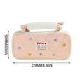 thumbnail image 3 of Cute Polka Dot Pencil Case, Large Capacity Partition Pencil Pouch, Bunny Pattern Tote Pencil Box, for Adults Office Travel Art Supplies, AKLJWH - #15 Pink-1PC, 3 of 6