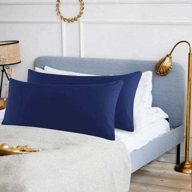 Set of 2 Zippered PillowCase Body Pillow cases Egyptian Cotton Body