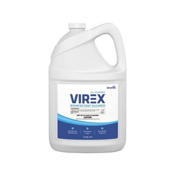 Virex All-Purpose Disinfectant Cleaner Lemon Scent, 1 gal Container, 2/Carton