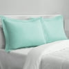 Mainstays Solid Colored Microfiber Sham Set, 1 Pair
