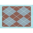 thumbnail image 1 of Ahgly Tapis Rectangulaire Lavable en Machine Intérieur Transitionnel Rose Rouille, 6 Pieds x 9 Pieds, 1 of 7