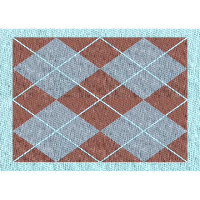 Ahgly Tapis Rectangulaire Lavable en Machine Intérieur Transitionnel Rose Rouille, 6 Pieds x 9 Pieds