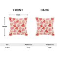thumbnail image 5 of Housses de Coussin de la Saint-Valentin 18x18 Ensemble de 2, Cœurs Rouges et Roses Aquarelle Coussins en Lin Anniversaire Mariage Décorations de la Saint-Valentin pour Maison Canapé Extérieur, 5 of 5