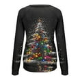 thumbnail image 6 of Neewe Women's Oversized Sweatshirt Christmas Crewneck Long Sleeve Casual Loose Pullover Tops, 6 of 7