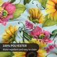 thumbnail image 7 of Sunflower Tablecloth Round 60 Inch Floral Table Cloth Washable Spillproof Wrinkle Free Watercolor Spring Summer Fabric Table Cover for Indoor Outdoor Kitchen Dinning Round Tables, 7 of 7
