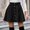 Black, variant on Fulijie Womens Skirts,Women Lady Solid Color High Waist Corduroy A-line Skirt Mini