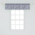 thumbnail image 2 of Ambesonne Tribal Valance Pack of 2, Vintage Lines, 54"X12", Dark Blue White, 2 of 4