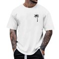 thumbnail image 2 of Styesk T-Shirts pour Homme Mode Décontractée Imprimé Col Rond Pull T-Shirt Manches Courtes Blouse, 2 of 6