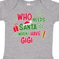 thumbnail image 4 of Inktastic Who Needs Santa when I Have Gigi Boys or Girls Baby Bodysuit, 4 of 5