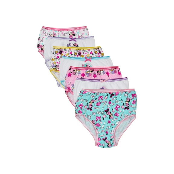 Minnie Mouse Toddler Girl Briefs, 7-Pack, Sizes 2T-4T