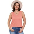 thumbnail image 4 of YATELLE Womens Tank Tops 2025 Loose Fit Casual V Neck Shirts Flowy Sleeveless Summer Tops, 4 of 5