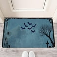 thumbnail image 2 of Halloween Evil Pumpkin Doormat,Durable Absorbent Low-Profile Door Mat 17x30 Inch Evil Pumpkin Ghost Floor Mats for Winter Holiday Home Kitchen, 2 of 6