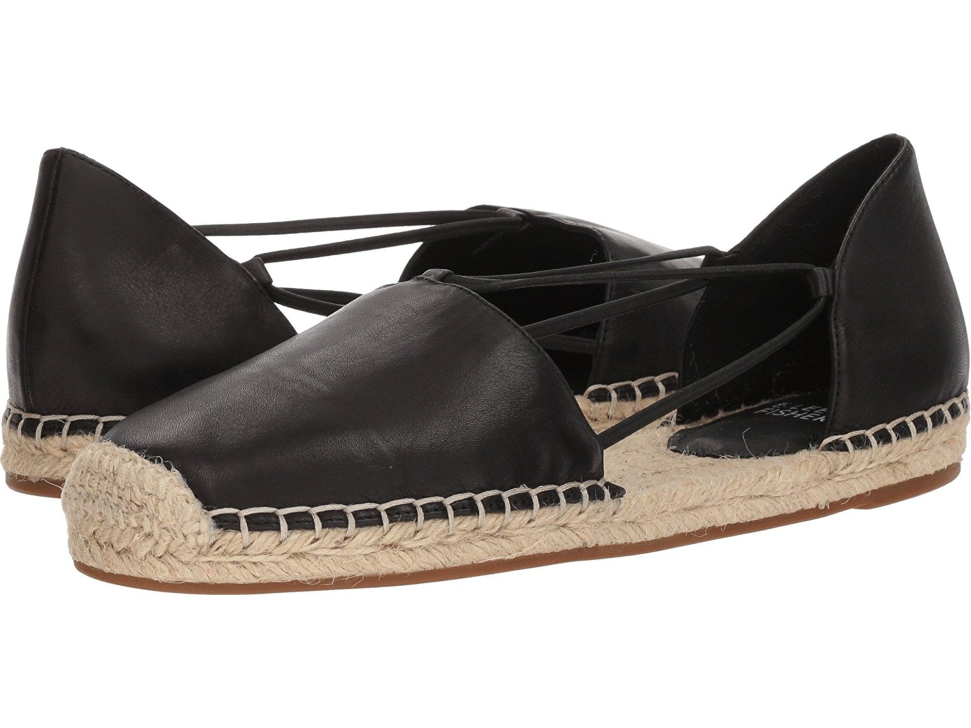 flats with straps across foot