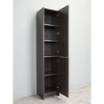 thumbnail image 2 of Eviva Lugano 16" Grey-OakModern Bathroom Linen Side Cabinet Storage, 2 of 4