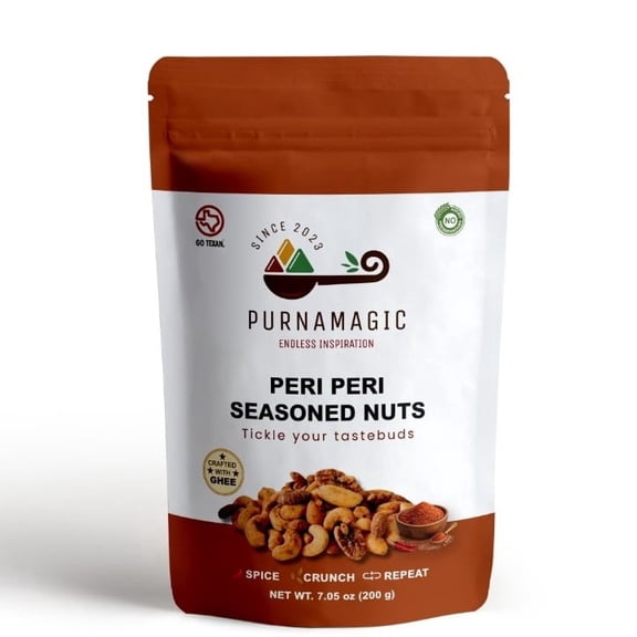 PurnaMagic Peri Peri Seasoned Mixed Nuts, 200 g