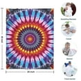 thumbnail image 4 of Colorful Rainbow Tie Dye Spiral Pattern Blanket,Comfortable Soft Flannel Throw Blanket,All Season,Warm Lightweight Blankets for Sofa Bed Couch Living Room Chair,30"x40", 4 of 4