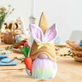 thumbnail image 6 of Yuedong Easter Bunny Decoration Festive Gifts Rabbit Faceless Doll Beautiful Cloth 24cm 9.4*5.1*3.9inch Holiday Ornaments Easter Plush Dwarf Gift, 6 of 18
