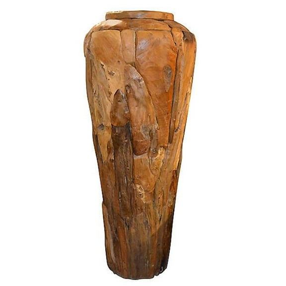 AFD Home  48 in. Large Natural Vase - Brown