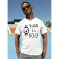 thumbnail image 2 of "Time Is Money" T-Shirt Men -Image by Shutterstock, Male Large, 2 of 4