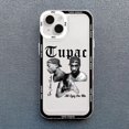 thumbnail image 3 of Funda de teléfono Tupac para Iphone, carcasa trasera suave a prueba de golpes para modelos 11, 12 Mini, 13, 15 Pro Max, SE2, 14, 7, 8 Plus, X, XS, XR, 3 of 5