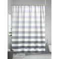 thumbnail image 5 of Shower Curtain Gray Ombre Gradual Color Bathroom Curtains with Hooks, Waterproof Fabric Gradient Stripes Bath Shower Curtains Set for Bathroom Bathtubs Decor 72x72 Inch, 5 of 8