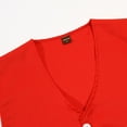 thumbnail image 3 of Jowowha Kid Girls Boys Volunteer Vest Solid Color Irregular Hem Volunteers Activity Waistcoat Uniform Red M/11, 3 of 5