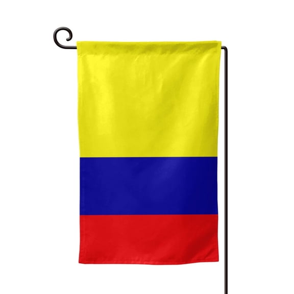 Colombian Flag Double Sided Garden Flag for Indoor Outdoor Decorations 12.5 * 18 Inches Square