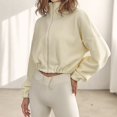thumbnail image 1 of Soft Faux Fur Fleece Women Jacket Plush Zipper Up Drawstring Harajuku Coat Autumn Winter Overcoat Chic Outwear Veste Femme zhangmengya LED, 1 of 1