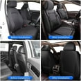 thumbnail image 5 of JIAMAOXIN 2pcs Car Seat Covers Front Set with Waterproof Leather,Airbag Compatible Automotive Vehicle Cushion Cover Universal fit for Most Cars (Black and Gray), 5 of 5