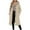 Khaki, variant on qucoqpe Womens Winter Wool Hooded Trench Coat Fall Fashion Elegant Lapel Buttons Long Jackets Overcoat