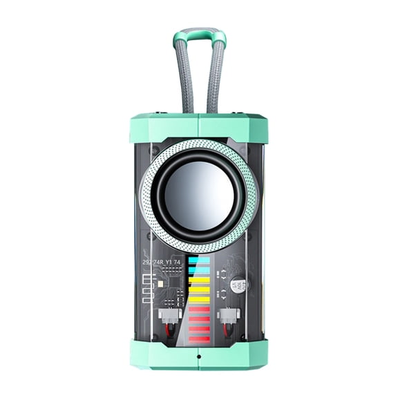 Kyusrd Transparent Mecha Style Wireless Bluetooth Audio Portable Outdoor Subwoofer Mini Speaker