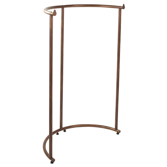 SSWBasics Boutique Cobblestone Half Round Clothing Rack - Elegant Round Clothes Rack for Retail Display - Durable Round Clothing Racks for Retail Shops