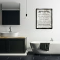 thumbnail image 3 of Stupell Industries Reglas Divertidas del Baño Bath & Laundry Painting Black Floater Framed Art Print Wall Art, 25 x 31, 3 of 10