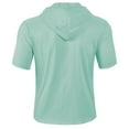 thumbnail image 3 of BUIGTTKLOP Men Button down Hoodie Short Sleeve Shirt Lightweight Fashion Summer Casual Beach Tops, 3 of 5