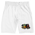 thumbnail image 6 of Dungeons & Dragons Warrior, Combat, Logo Men's White Sleep Pajama Shorts-Small, 6 of 7