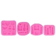 thumbnail image 2 of 4 moldes de silicona para maquillaje, antiadherentes, de grado alimenticio, duraderos, suaves y sin olor, para fondant, para pasteles, helados y pan., 2 of 14
