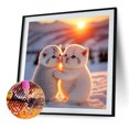 thumbnail image 2 of Diamond Painting 5D DIY Full Round Drill Cat Kit Arte Decoración del hogar (QQ363) FLhrweasw Nuevo, 2 of 9