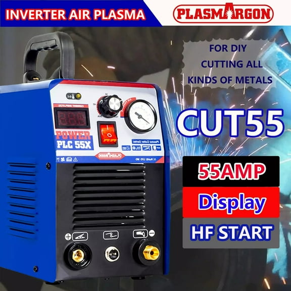 Plasma Cutter CUT55 55Amp 110V Inverter DC Air HF Start Cutting Machine 14mm