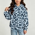 thumbnail image 6 of Xdegoge Teen Girls Pullover Hoodies Leopard Print Hooded Sweatshirts Long Sleeve Tops with Kangaroo Pocket Fashion Fall Winter Clothes, Size 13-14, 6 of 6