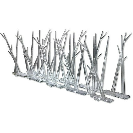 Bird-X Plastic Bird Spikes Kit with Glue, 10'
