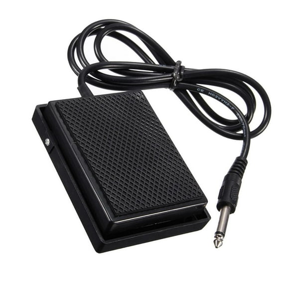 Interruptor de Pedal de sostenido Yuyangstore Plástico Negro para teclado electrónico